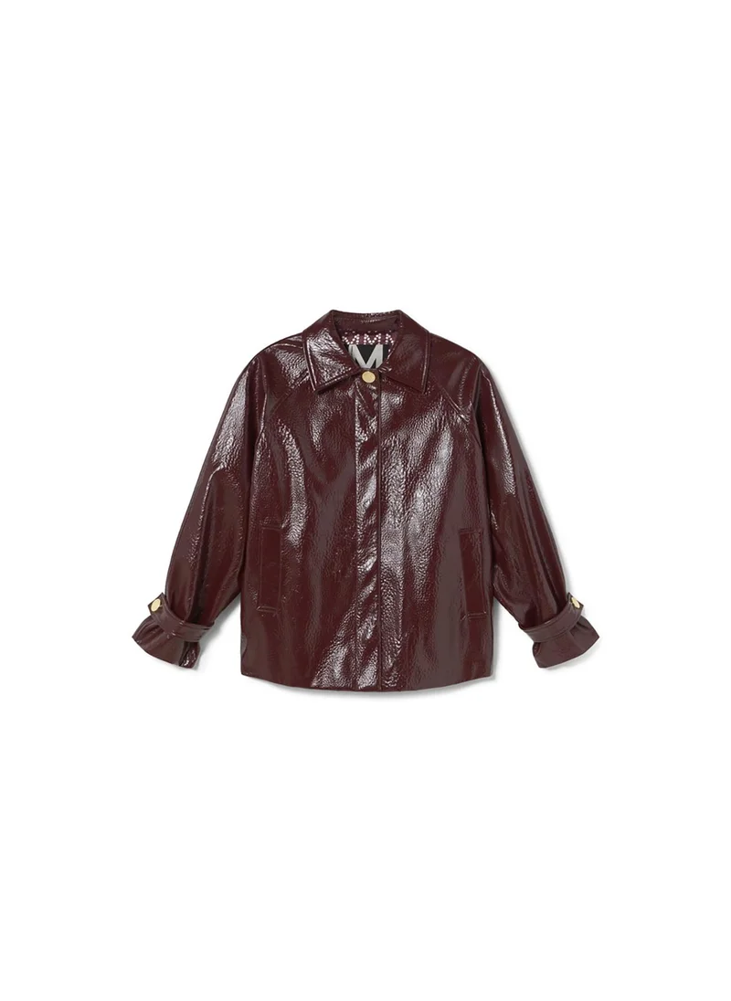 Lola Casademunt Patent Effect Straight Jacket